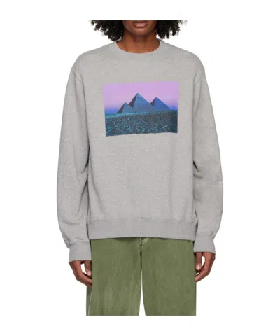 Undercover Rib Round-neck Sweater In Gray
