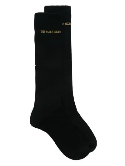 Undercover Ribbed Socks In Black
