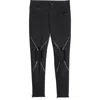 Undercover Uc1e4515-2 Stretch Denim 4 Zips Jeans In Black