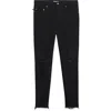 Undercover Frayed-detail Zip-pockets Jeans In Black