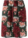 Undercover Rose-print Bermuda Shorts In Green