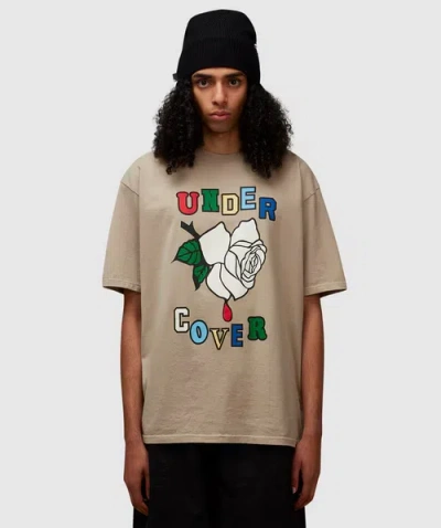 Undercover Rose Cotton T-shirt In Brown