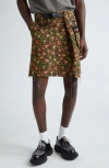 UNDERCOVER UNDERCOVER ROSE TAPESTRY WRAP SKIRT