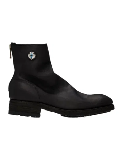 Undercover Round Head Boots In Black
