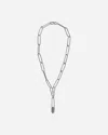 Undercover Safety Pin Necklace Silver In Metallic