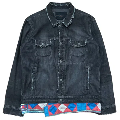 Pre-owned Undercover "scab" Corduroy Trucker Jacket 2003 S/s In Black