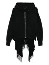 Undercover Scarf Hoodie In Black
