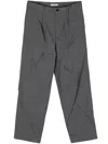 Undercover Seamed Straight-leg Trousers In 灰色