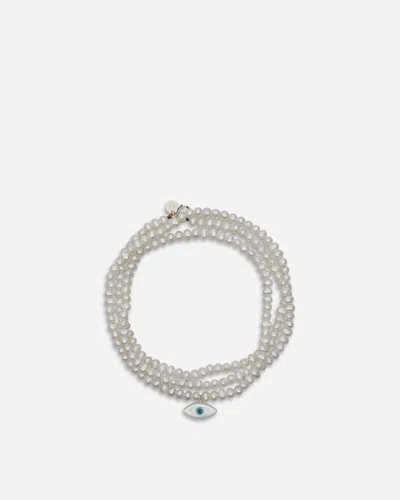 Undercover See Real Flowers Triple Seed Pearl Bracelet Off In White