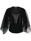Undercover Semi-sheer T-shirt In Black