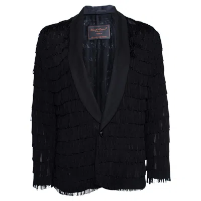 Pre-owned Undercover , Semi-transparent Jacket With Fringes. In Black