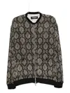 Undercover Casual Jacket In Multicolor Silk In Black