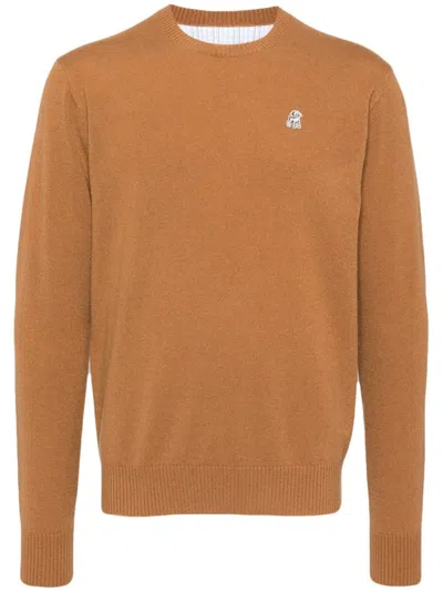 Undercover Sheep Patch Jumper In Brown