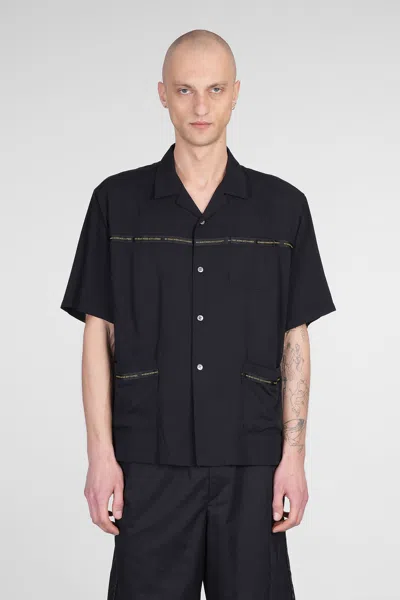 UNDERCOVER SHIRT IN BLACK RAYON