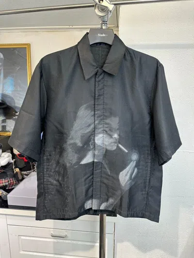 Pre-owned Undercover Short Sleeve Shirt-2507 In Black