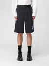 Undercover Bermuda Shorts With Back Pockets And Graphic Print In Black