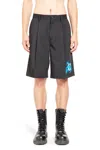 Undercover Black Appliqué Shorts In Black