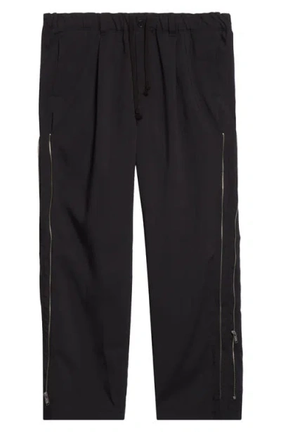 Undercover Side Zip Pull-on Pants In Black