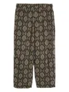 Undercover Silk-blend Trousers In Black