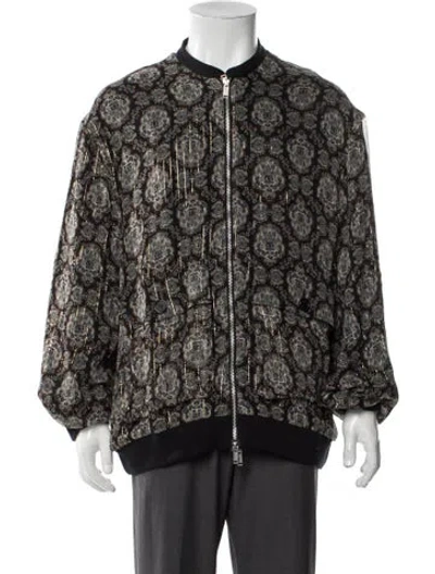 Pre-owned Undercover Silk Floral Print Trucker Jacket W/ Tags In Multi