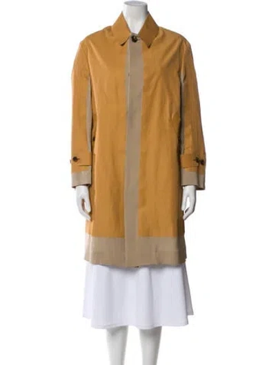 Pre-owned Undercover Silk Trench Coat In Neutral