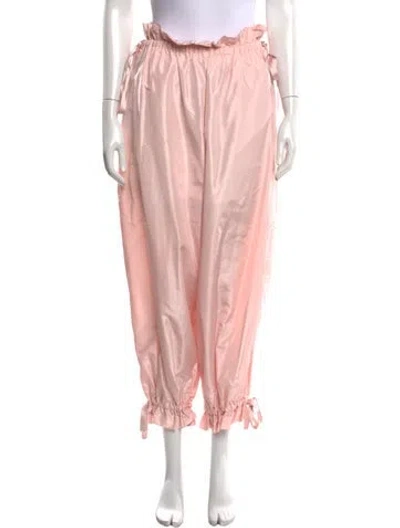 Pre-owned Undercover Silk Wide Leg Pants In Pink