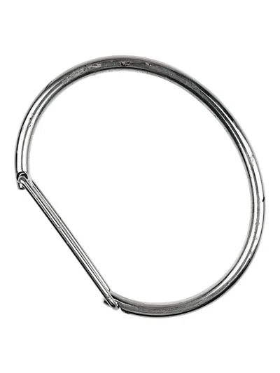 Pre-owned Undercover Silver Carabiner Cuff Bracelet