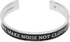 Undercover Silver Engraved Bracelet In Blackxslv