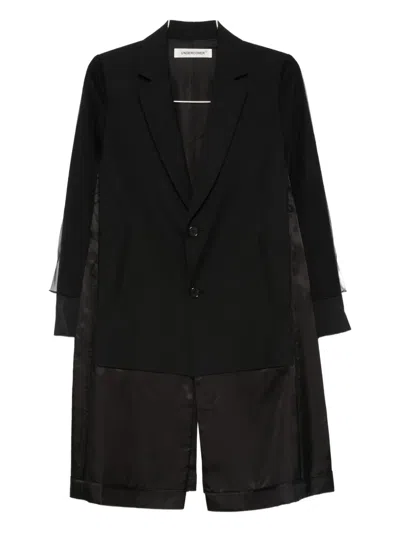 Undercover Einreihiger Mantel In Black