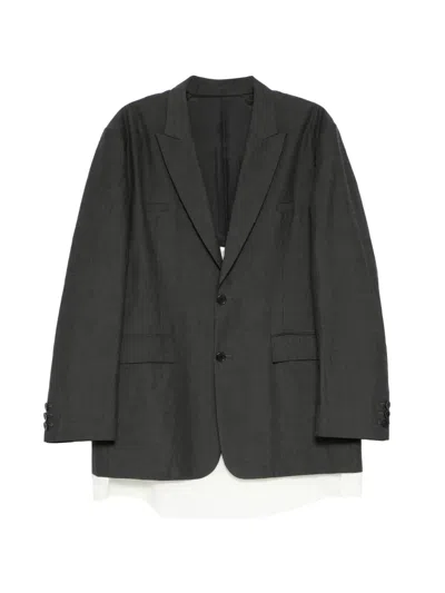 Undercover Single-breasted Blazer In Gray