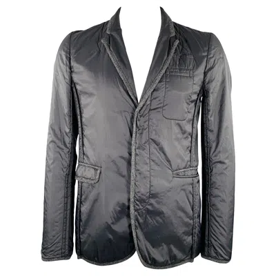 Pre-owned Undercover Size Xl Black Grey Contrast Trim Nylon Blazer Jacket In Gray