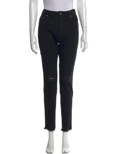 Pre-owned Undercover Skinny Leg Pants In Black