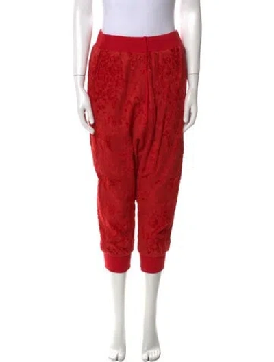 Pre-owned Undercover Skinny Leg Pants In Red