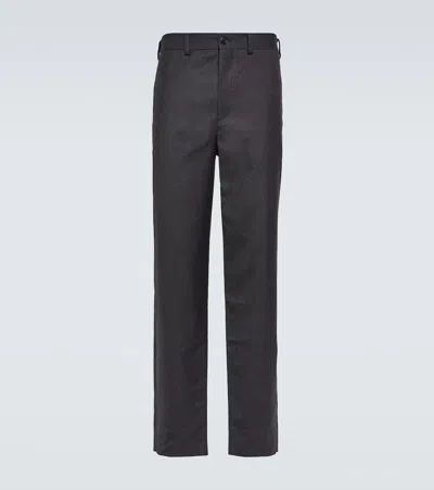 Undercover Slim Wool And Mohair Pants In Black