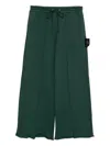 Undercover Slogan-patch Trousers In Green