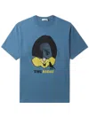 Undercover Slogan-print Cotton-jersey T-shirt In Blue