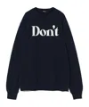 Undercover Slogan-print Cotton Sweatshirt In Black