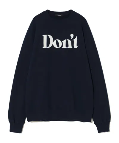 Undercover Slogan-print Cotton Sweatshirt In Black