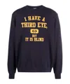 Undercover Slogan-print Cotton Sweatshirt In Black