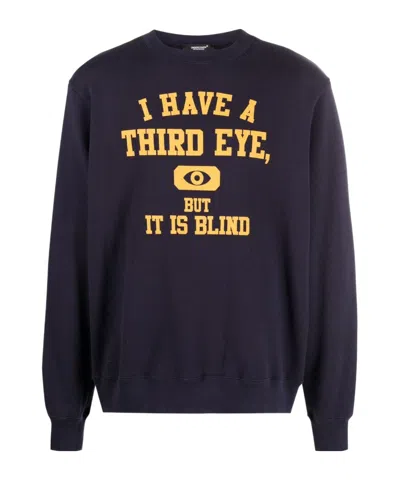Undercover Slogan-print Cotton Sweatshirt In Black