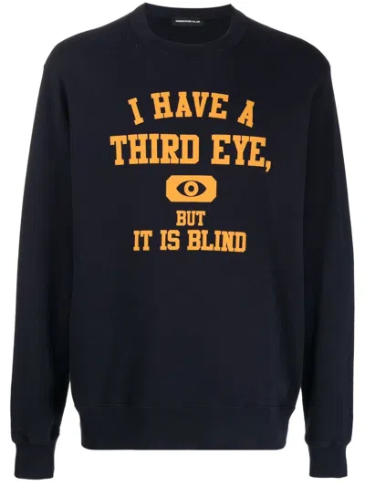 Undercover Sweatshirt Mit Slogan-print In Blue