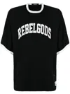 Undercover Appliquéd Cotton-jersey T-shirt In Black