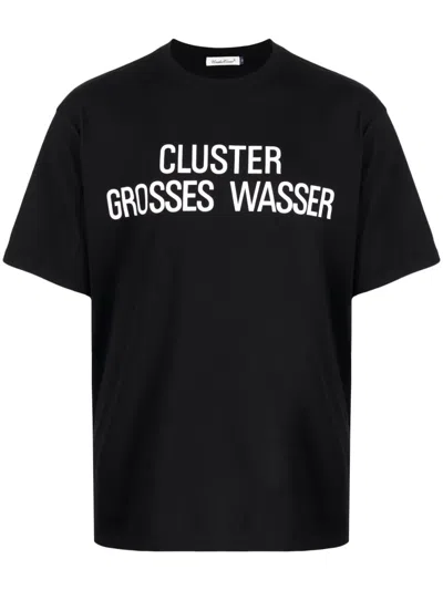 Undercover Slogan-print Cotton T-shirt In Black
