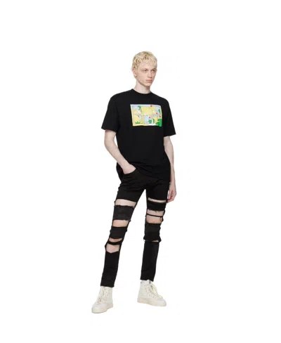 Undercover Slogan-print Cotton T-shirt In Black