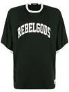 Undercover Slogan-print Cotton T-shirt In Green