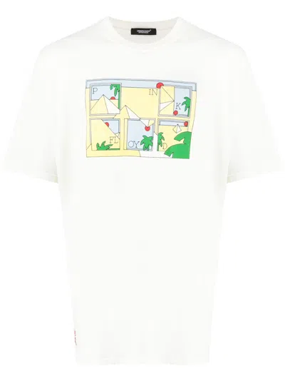 Undercover Slogan-print Cotton T-shirt In White