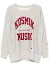 Undercover Slogan Print Sweater In Grey
