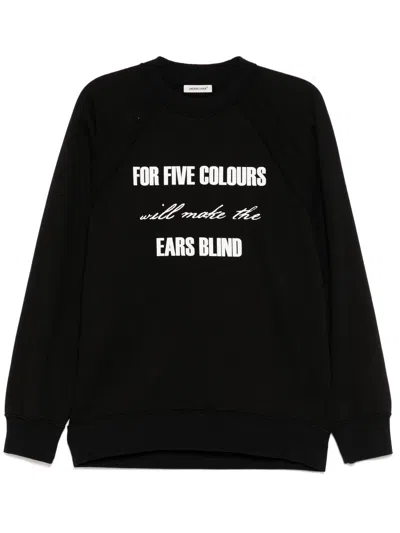 UNDERCOVER SLOGAN-PRINT SWEATSHIRT