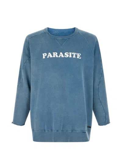 Undercover Slogan-print Sweatshirt In Blue