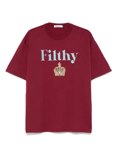 Undercover Slogan-print T-shirt In Red
